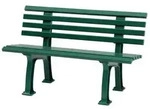 PROREGAL&reg; Gartenbank ANTIGUA aus Kunststoff Parkbank Sitzbank Garten Balkon...