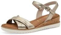 Tamaris Sandalette, Keilabsatz, Sommerschuh, Riemchensandale mit...
