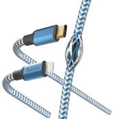 Hama USB-C auf Lightning Kabel 1,5m Nylon Blau - MFI zertifiziert USB-Kabel