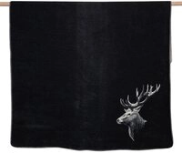 Wohndecke Savona 'Hirschkopf' 150 x 200 cm, DAVID FUSSENEGGER