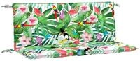 vidaXL Sitzauflage Gartenbank-Auflagen 2 Stk. Mehrfarbig 120x50x7 cm Stoff, (2...