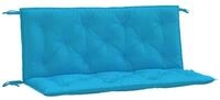 vidaXL Sitzauflage Gartenbank-Auflagen 2 Stk. Hellblau 120x50x7 cm...