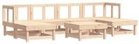 vidaXL Gartenlounge-Set 7-tlg. Garten-Lounge-Set Massivholz Kiefer, (7-tlg)