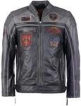 Lederjacke TOP GUN "Lederjacke TGJ1005", Herren, Gr. S, schwarz (schwarz, anthra),