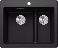 Blanco Granitsp&uuml;le PLEON 6 SPLIT, Silgranit, Handbedienung, 61,5/51 cm