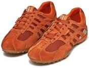 Schn&uuml;rschuh GEOX "U SNAKE ORIGINAL", Herren, Gr. 42, orange, Leder, Textil, Schuhe