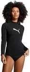 Rash Guard PUMA "SWIM WOMEN LONG SLEEVE RASH GUARD", Damen, Gr. XS, schwarz,