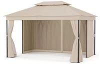 blumfeldt Pavillon Mondo Dual 3x4 Pavillon Doppeldach UV30+ 200g/m&sup2; 4 Seiten