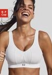 Sport-BH LASCANA ACTIVE, Damen, Gr. 85, Cup E, wei&szlig;, Netz, Obermaterial: 74%