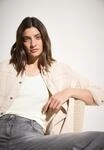 Tr&auml;gertop CECIL "Style Linda", Damen, Gr. L (42), wei&szlig; (vanillewei&szlig;), Jersey,
