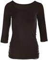 3/4-Arm-Shirt WINSHAPE "WS4", Damen, Gr. XS, schwarz, 90% Baumwolle, 10% Elasthan,