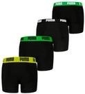 PUMA Boxershorts PUMA BOYS EVERYDAY BASIC BOXERS 4P ECOM (4er Pack) mit farblich