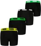 Boxershorts PUMA "PUMA BOYS EVERYDAY BASIC BOXERS 4P ECOM", Jungen, Gr. 122/128,