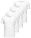T-Shirt JACK & JONES "T-Shirt JACBASIC V-NECK TEE 2PK 2er Pack", Herren, Gr. L,