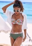 Venice Beach Bandeau-Bikini-Top Summer, mit geraffter Mitte