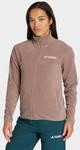 Fleecejacke ADIDAS TERREX "MULTI ESSENTIALS", Damen, Gr. XS, braun (trace braun),