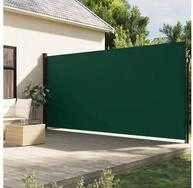 vidaXL Seitenmarkise Seitenmarkise Ausziehbar Dunkelgr&uuml;n 200x300 cm