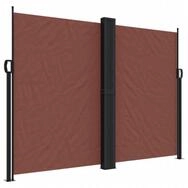 vidaXL Seitenmarkise 180 x 600 cm Seitenmarkise Ausziehbar Braun 180x600 cm