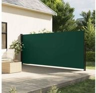 vidaXL Seitenmarkise Seitenmarkise Ausziehbar Dunkelgr&uuml;n 160x500 cm