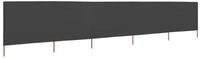 vidaXL Sonnensegel, 5-teiliges Windschutzgewebe 600 x 160 cm Anthrazit
