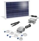 esotec Teichbel&uuml;fter 25/600 Solar Bel&uuml;fterpumpen-Set 5 Ausg&auml;nge 12,8V/DC 600l/h