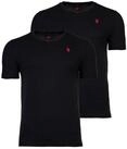 U.S. Polo Assn. T-Shirt Herren T-Shirt 2er Pack Baumwolle (Packung, 2er Pack)