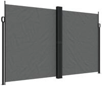 vidaXL Seitenmarkise Sichtschutz Windschutz Ausziehbar Anthrazit 200x1000 cm