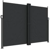 vidaXL Seitenmarkise Sichtschutz Windschutz Ausziehbar Schwarz 180x1200 cm