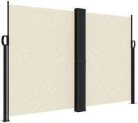 vidaXL Seitenmarkise 160 x 600 cm Seitenmarkise Ausziehbar Creme 160x600 cm