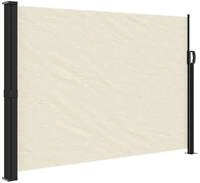 vidaXL Seitenmarkise 140 x 300 cm Seitenmarkise Ausziehbar Creme 140x300 cm