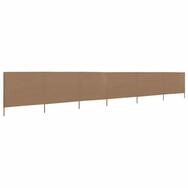 vidaXL Markise vidaXL 6-teiliges Windschutzgewebe 800 x 80 cm Taupe