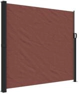 vidaXL Seitenmarkise Sichtschutz Windschutz Ausziehbar Braun 180x500 cm