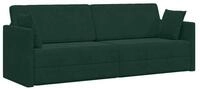 vidaXL Bett Boden-Sofa-Bett Dunkelgr&uuml;n 213 x 70 x 77 cm Samt (1-tlg)