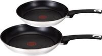 Tefal Pfannen-Set Jamie Oliver E76 Pfannenset 20cm + 26cm, Edelstahl 18/10