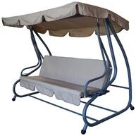 DEGAMO Hollywoodschaukel MIAMI, 4-Sitzer, 2 tlg., 4-sitzer, Liegefunktion, Gestell