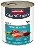 Animonda GranCarno Adult mit Lachs + Spinat 800 g - 6 St&uuml;ck, Nassfutter f&uuml;r:...