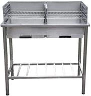 J&uuml;rgen Westerholt GmbH Holzkohlegrill Edelstahl Grilltisch Holzkohle-Grill f&uuml;r