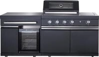 Buschbeck Outdoor-K&uuml;che Buschbeck Outdoork&uuml;che Newcastle schwarz, 199 x,