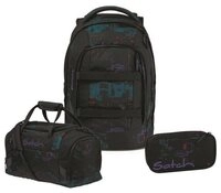Satch Schulrucksack Pack (3tlg., inkl. Schlamperbox und Sporttasche)