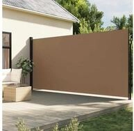 vidaXL Markise vidaXL Seitenmarkise Ausziehbar Taupe 200x500 cm