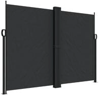 vidaXL Seitenmarkise 180 x 600 cm Seitenmarkise Ausziehbar Schwarz 180x600 cm