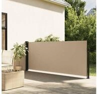 vidaXL Markise Seitenmarkise Ausziehbar Beige 117x300 cm