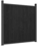 vidaXL Gartenzaun, Zaunelement Grau 173x186 cm WPC