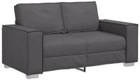 vidaXL Sofa Zweisitzer-Sofa Grau 160 cm Kunstleder, 1 Teile