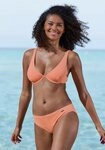 Venice Beach Bikini-Hose Lucky aus gerippter Strukturware