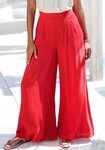 Buffalo Palazzohose mit extra weitem Bein mit Seitennahttaschen, leichte...