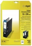 Sigel Hinweisschild SIGEL LP734 PC-Einsteckschilder - A4 - wei&szlig; -...