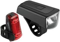 AXA Fahrradbeleuchtung LED Akku-Beleuchtungsset Dwn 70, LED...