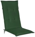 Beautissu Hochlehnerauflage Gartenstuhlauflage Loft HL Dunkelgr&uuml;n, 120x50x6cm,