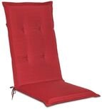 Beautissu Hochlehnerauflage Gartenstuhlauflage Loft HL Rot, 120x50x6cm, Polster